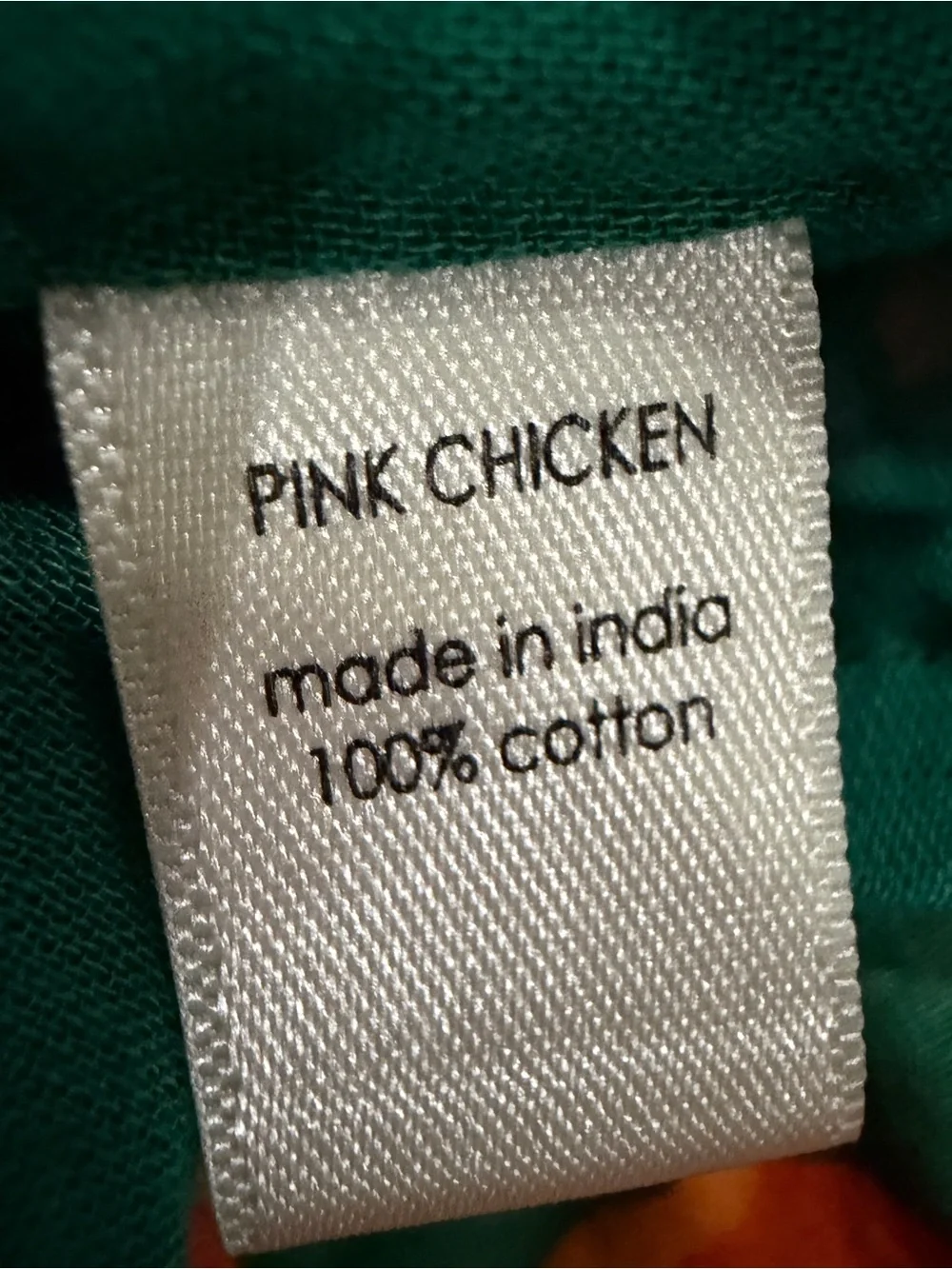 Pink Chicken bright green